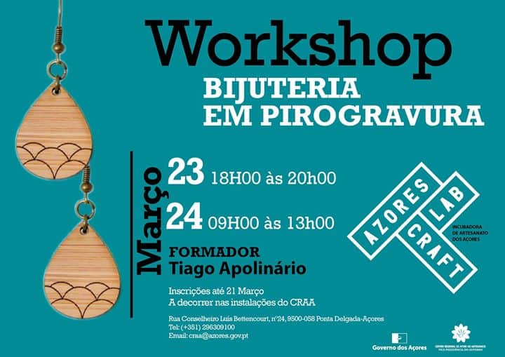 BIJUTERIA EM PIROGRAVURA – WORKSHOP | CRAA