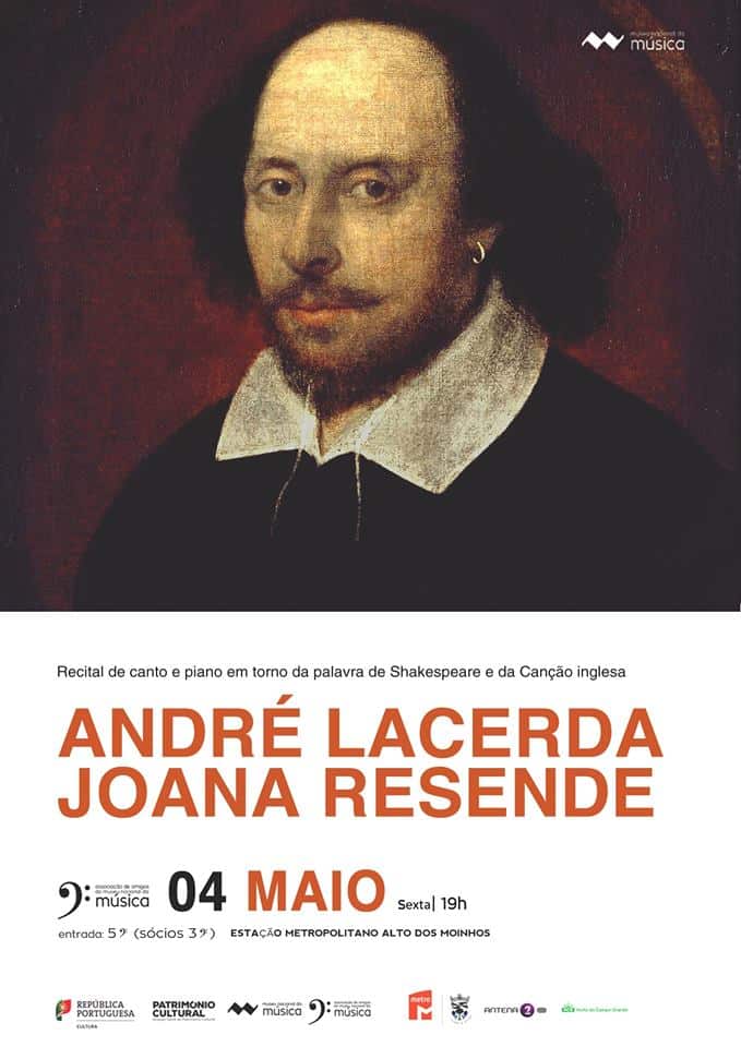 O Tenor André Lacerda e a Pianista Joana Resende apresentam hoje dia 4 de Maio
