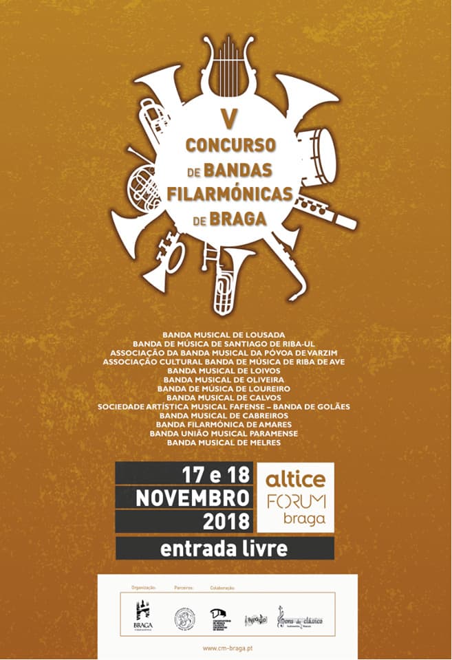 V CONCURSO DE BANDAS FILARMÓNICAS DE BRAGA 2018