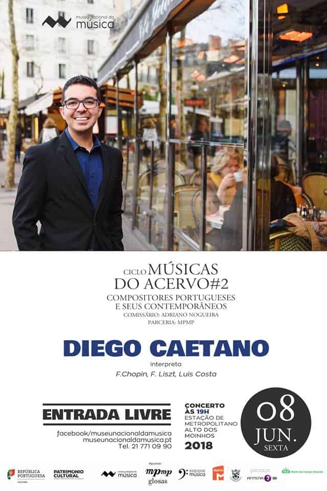 O pianista brasileiro Diego Caetano começou seus estudos de piano em Goiás aos 11 anos. Aos 25 anos