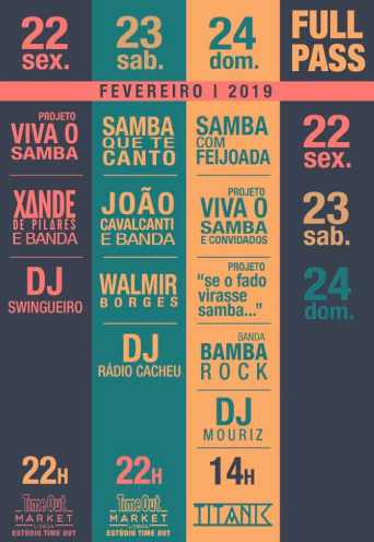 FESTIVAL VIVA O SAMBA – 23 FEVEREIRO | ESTÚDIO TIME OUT