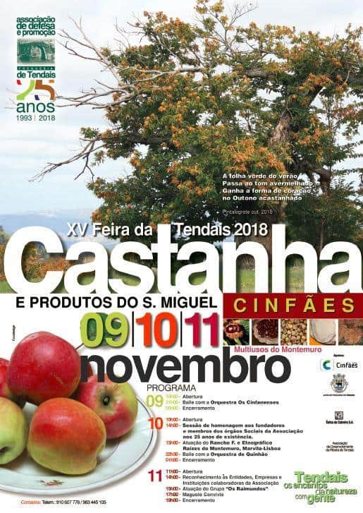 XV FEIRA DA CASTANHA E PRODUTOS DO S. MIGUEL 2018 | TENDAIS – CINFÃES