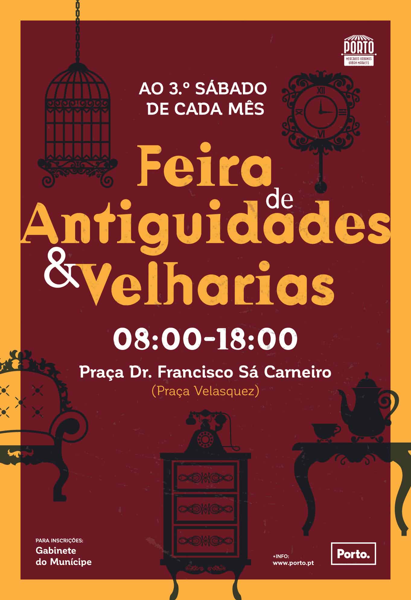 FEIRA DE ANTIGUIDADES E VELHARIAS NO PORTO