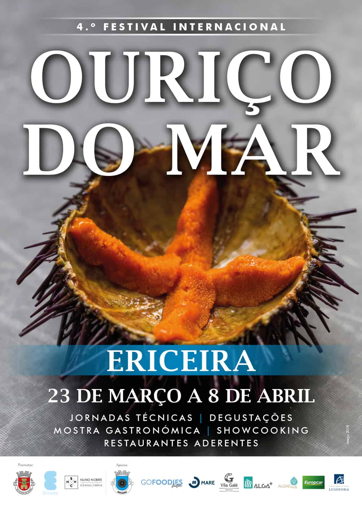 4ª EDIÇÃO DO FESTIVAL INTERNACIONAL DO OURIÇO-DO-MAR DA ERICEIRA