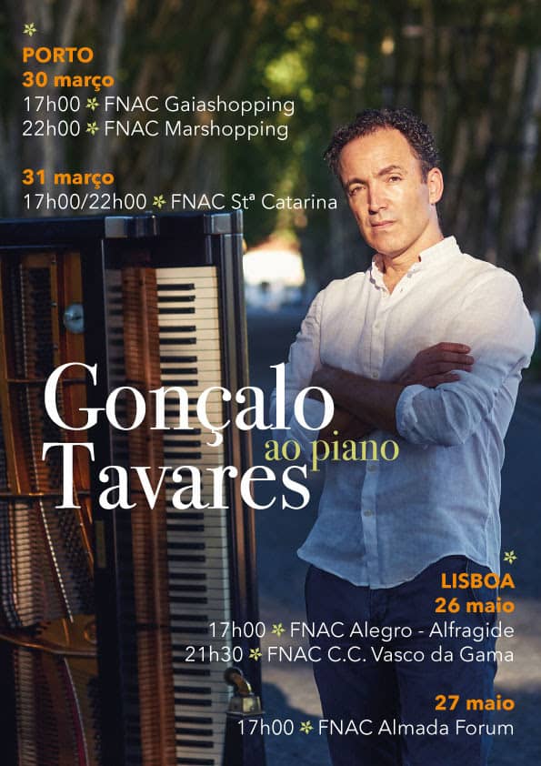 GONÇALO TAVARES AO PIANO EM SHOWCASES NAS FNAC’s