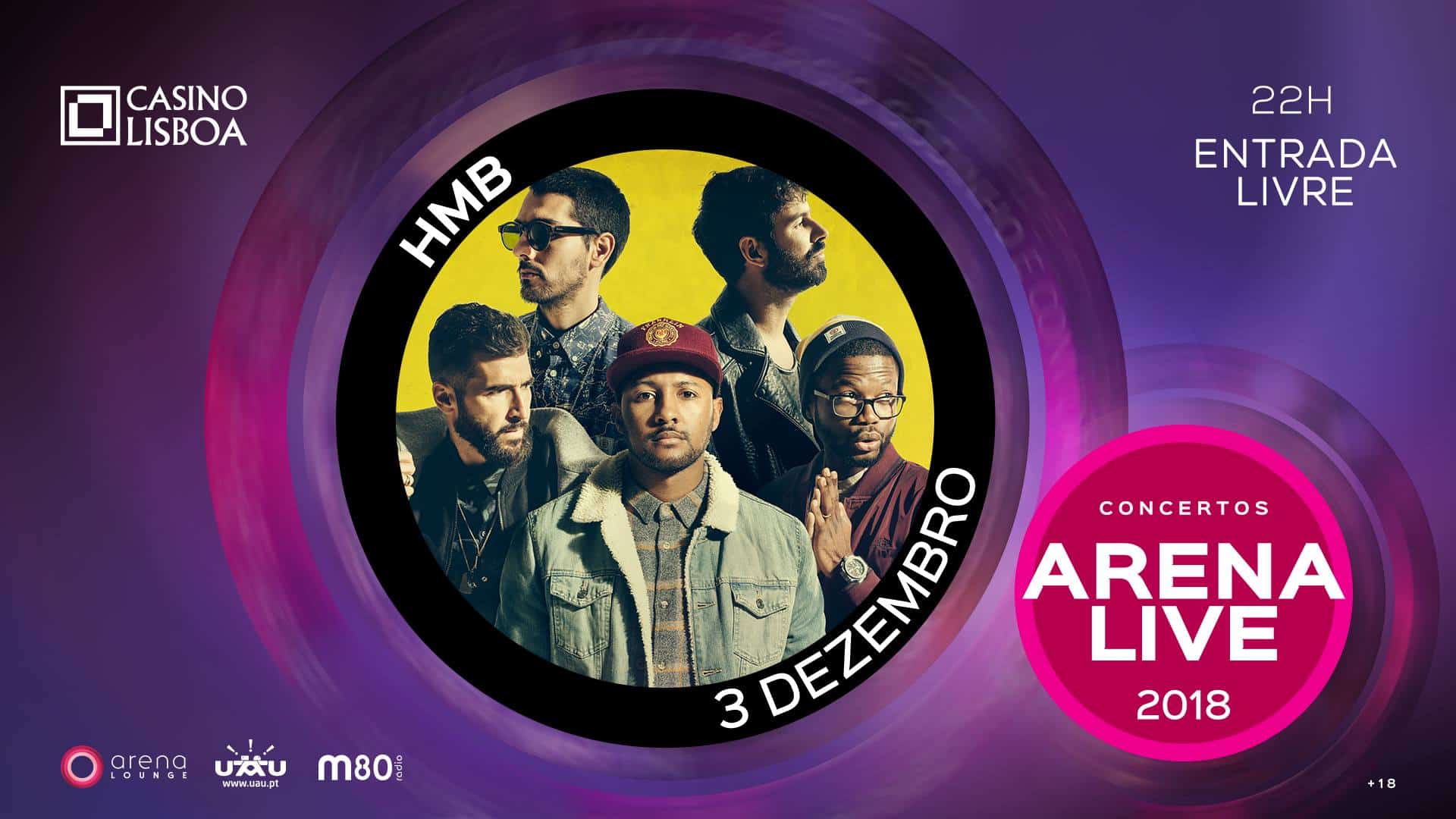 HMB REGRESSAM AO CASINO LISBOA EM NOITE DE CONCERTO “ARENA LIVE”