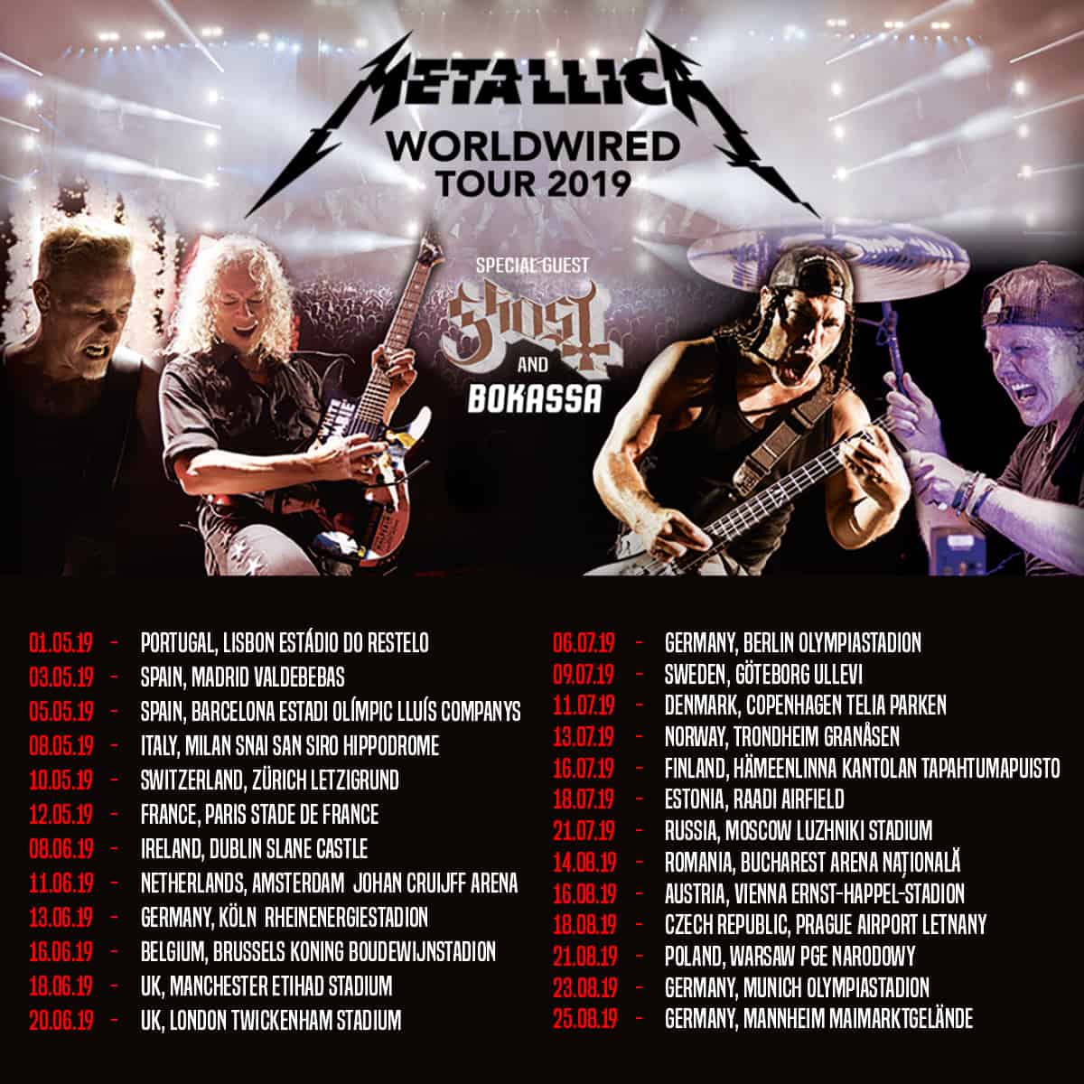 METALLICA WORLDWIRED TOUR 2019 | LISBOA