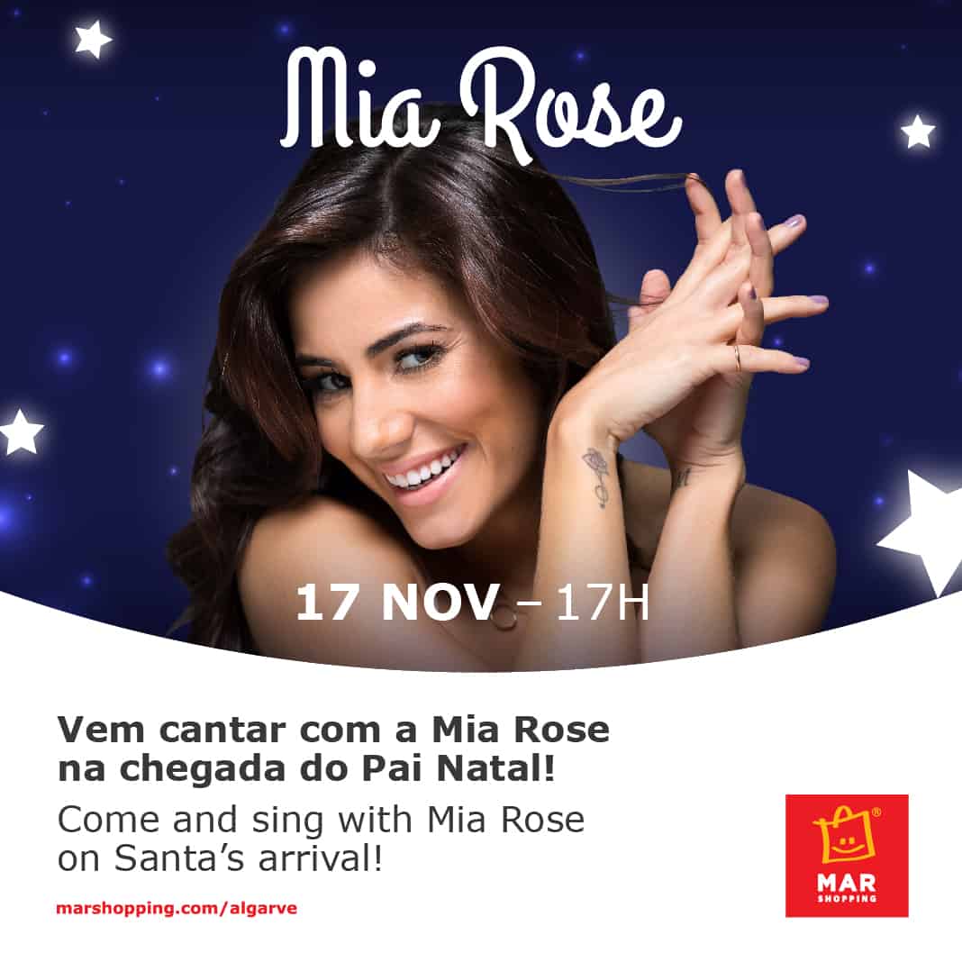 MIA ROSE É A MADRINHA DE NATAL NO MAR SHOPPING ALGARVE