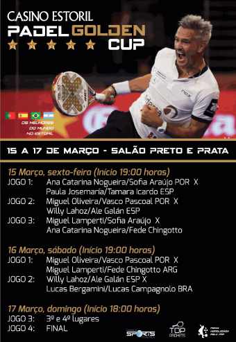 PADEL GOLDEN CUP – PASSE 3 DIAS | CASINO ESTORIL