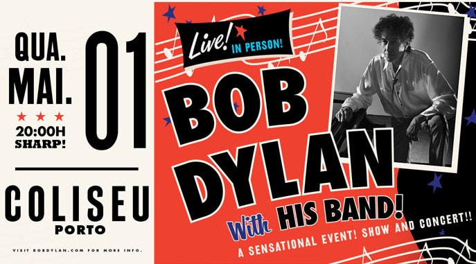 Bob Dylan com um concerto único na invicta no dia 01 de maio no Coliseu do Porto. Depois de um concerto fabuloso esgotado