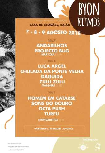 BYONRITMOS FESTIVAL 13º EDIÇÃO | PASSE GERAL | CASA DE CHAVÃES