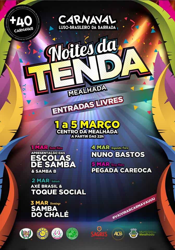 NOITES DA TENDA – CARNAVAL DA MEALHADA 2019