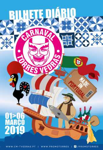 CARNAVAL DE TORRES VEDRAS 2019 | BILHETE DIÁRIO