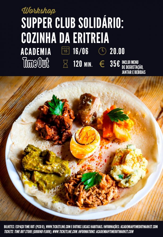 SUPPER CLUB SOLIDÁRIO – COZINHA DA ERITREIA