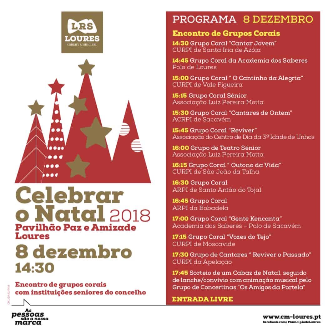 CELEBRAR O NATAL 2018 | PAV. PAZ E AMIZADE – LOURES