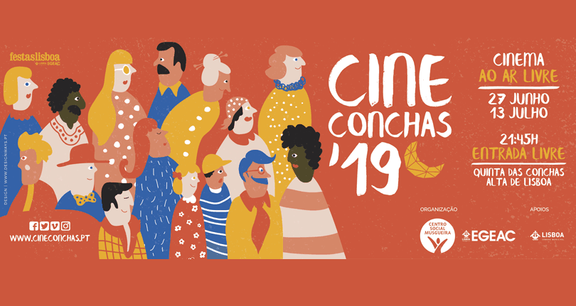 Com o CineConchas 2019, abriu a temporada de cinema ao ar livre na Quinta das Conchas em Lisboa. Com um cartaz de filmes extraordinários, e que todos vão adorar, o CineConchas 2019, arrancou no dia 27 de Junho, mas há muitos outros filmes para ver até ao próximo dia 13 de Julho, a partir das 21:45. A entrada é livre como sempre!