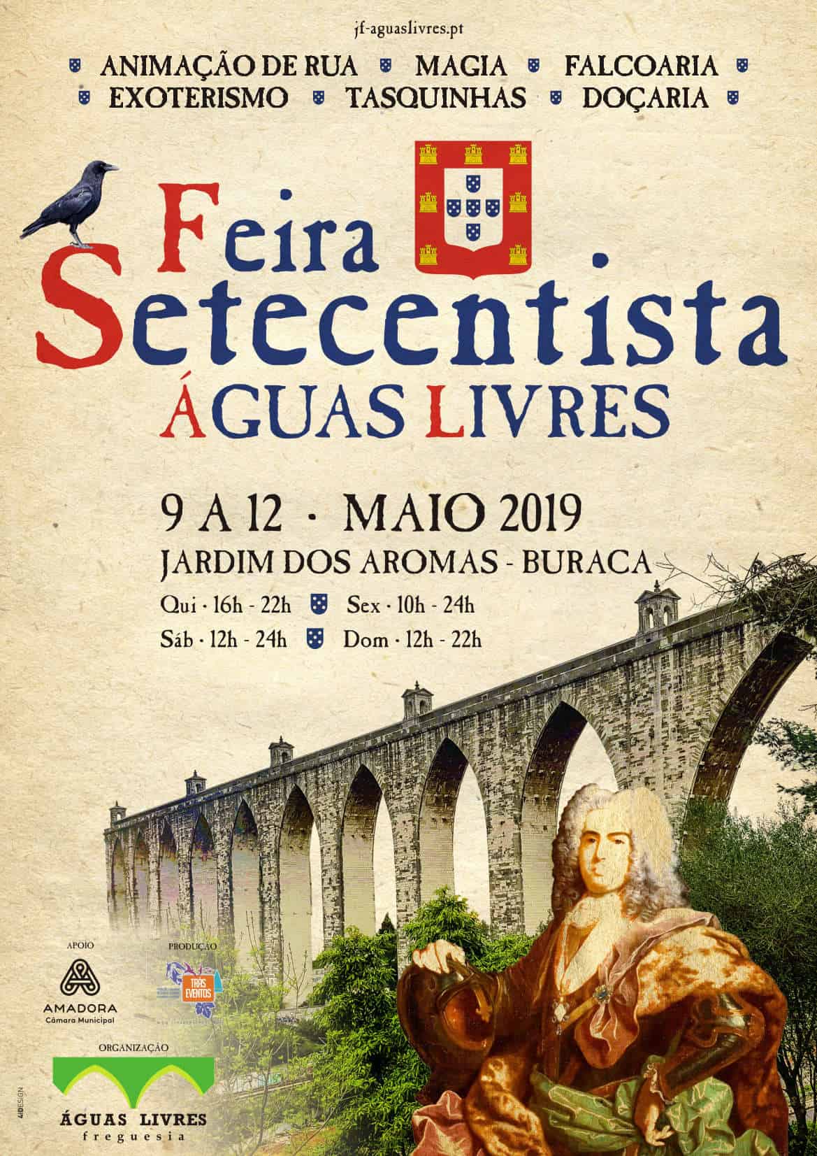 FEIRA SETECENTISTA ÁGUAS LIVRES – JARDIM DOS AROMAS – BURACA