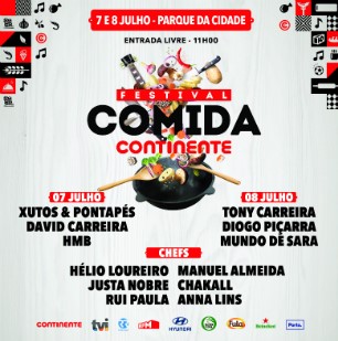 FESTIVAL COMIDA CONTINENTE 2018 | PORTO | PROGRAMA GERAL