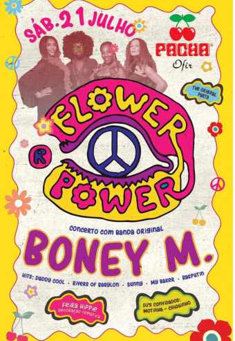 FLOWER POWER COM BONEY M AO VIVO | DISCOTECA PACHA OFIR