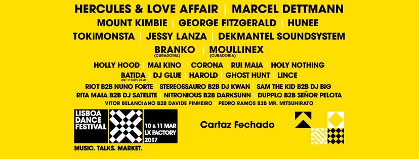 O cartaz da 3ª edição do Lisboa Dance Festival continua a compor-se de artistas que fazem a diferença nas respectivas áreas electrónicas. O techno de TRUNCATE e a coqueluche ibérica BAWRUT constituem as duas mais recentes confirmações de um cartaz que começou a ser desvendado com artistas de renome como a britânica NAO