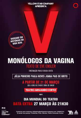 MONÓLOGOS DA VAGINA – TEATRO ARMANDO CORTEZ – LISBOA