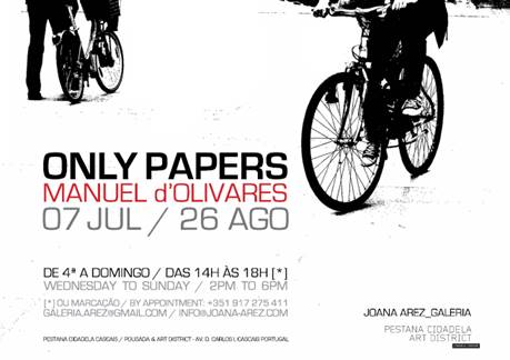 Até 26 de agosto pode ser visitada a exposição Only Papers de Manuel d'Olivares