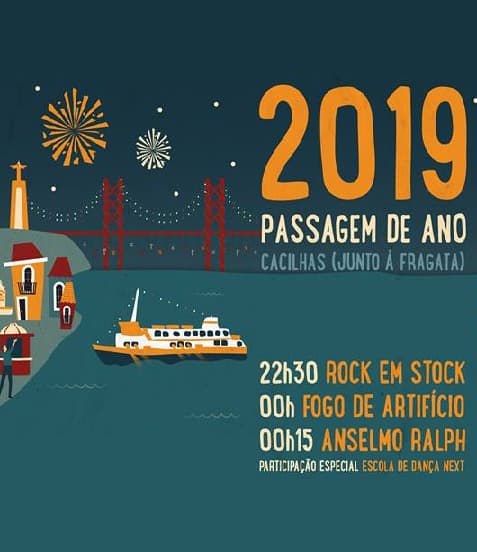 PASSAGEM DE ANO EM CACILHAS 2018 | ALMADA