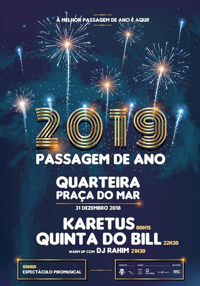 PASSAGEM DE ANO NA QUARTEIRA – 2018-2019