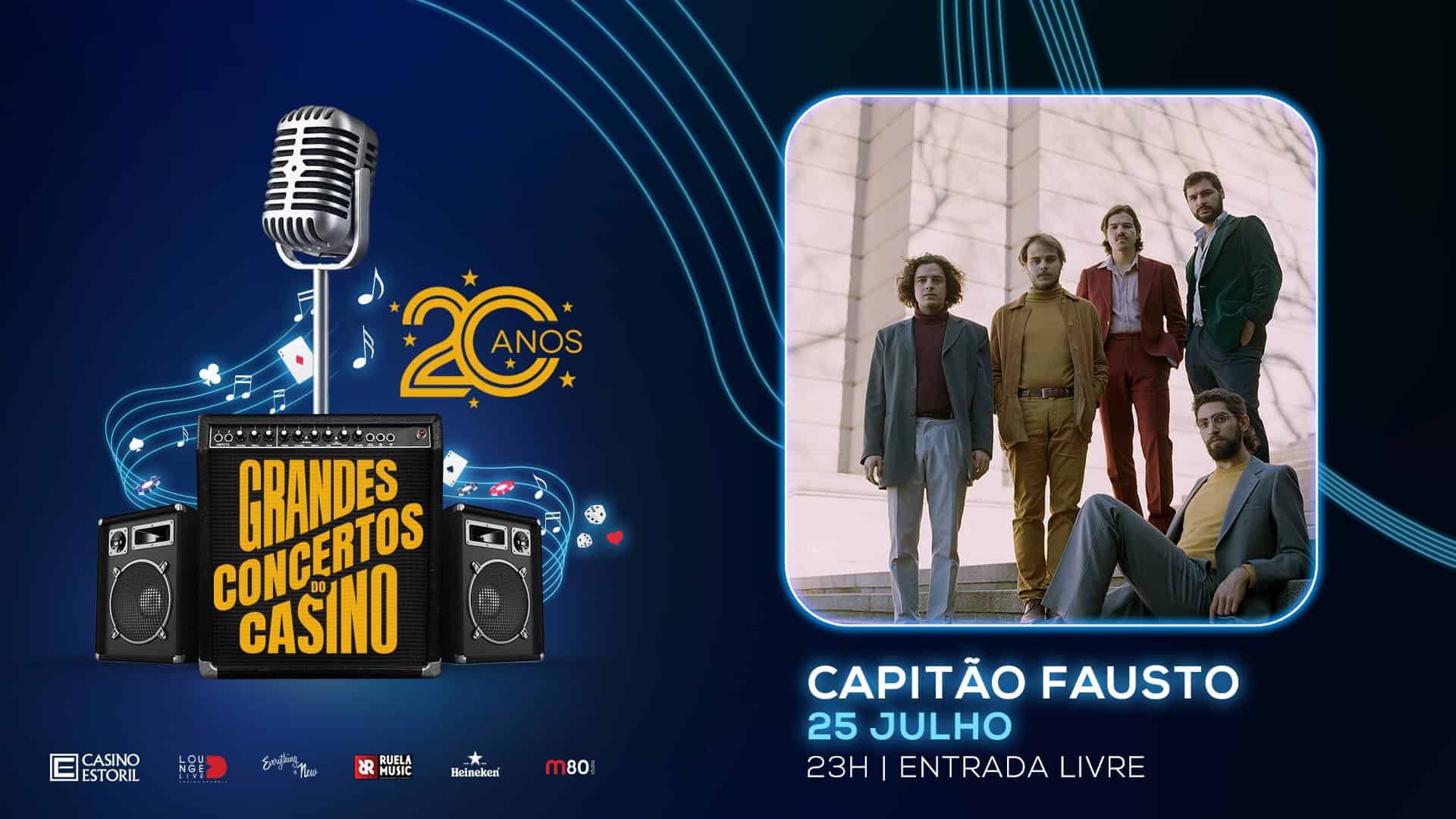 CAPITÃO FAUSTO EM ESTREIA NO CASINO ESTORIL