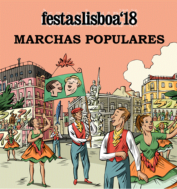 MARCHAS POPULARES 2018 – DESFILE NA AVENIDA | festaslisboa’18