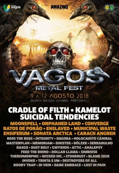 VAGOS METAL FEST 2018 – PASSE 4 DIAS | QUINTA DO EGA-VAGOS