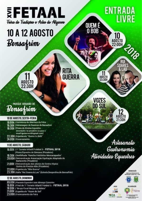 XVII FETAAL – FEIRA DE TRADIÇÕES E ARTES DO ALGARVE | BENSAFRIM 2018