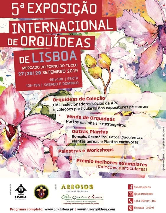 5ª EDIÇÃO EXPOSIÇÃO INTERNACIONAL ORQUÍDEAS LISBOA