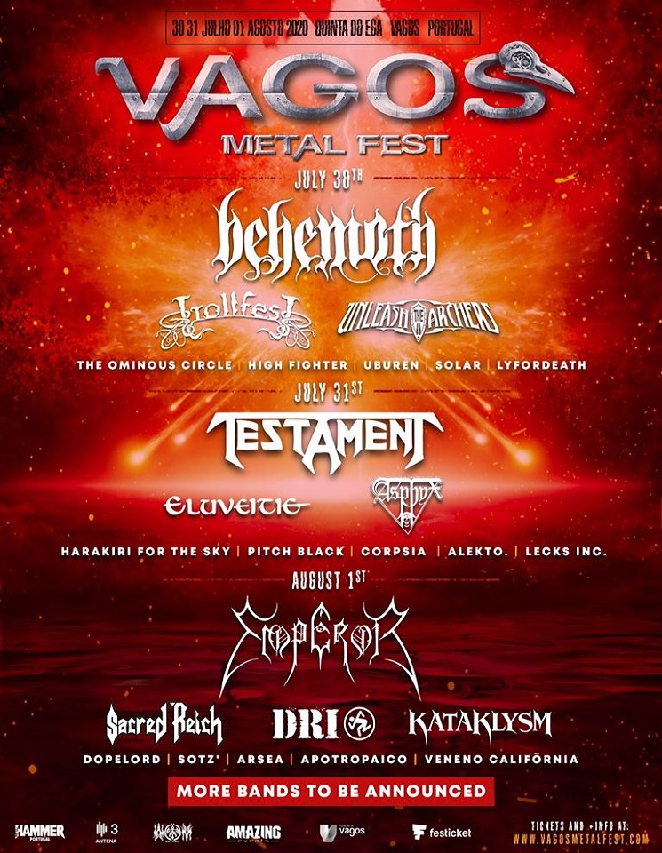 VAGOS METAL FEST 2020 | 30 JULHO