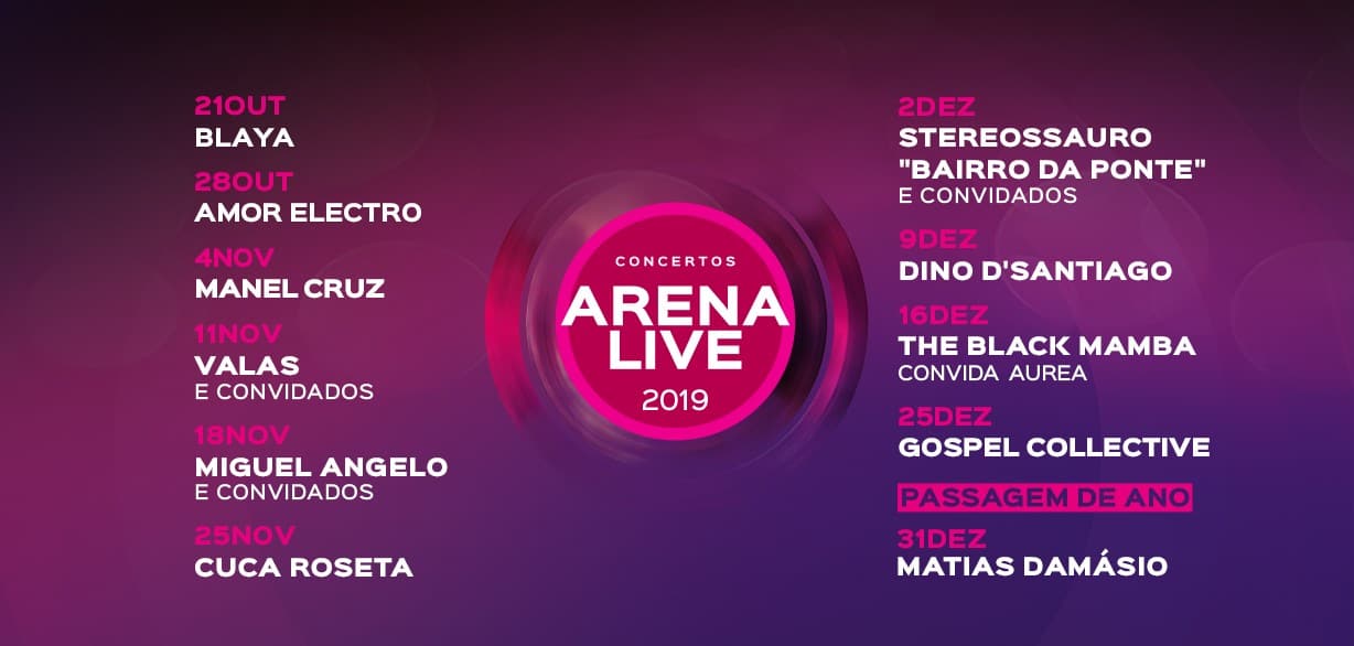 ARENA LIVE – CONCERTOS GRATUITOS ESTÃO DE VOLTA AO CASINO LISBOA