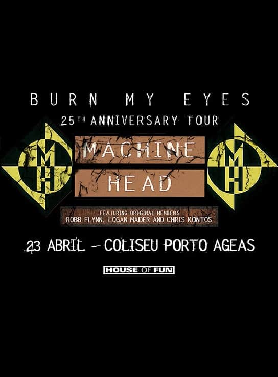 MACHINE HEAD APRESENTAM “BURN MY EYES” NO PORTO