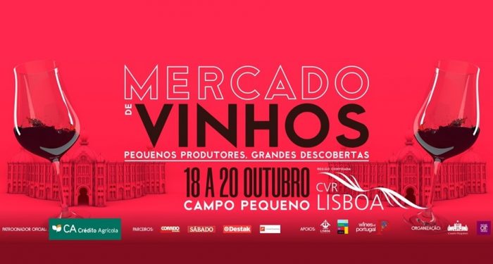 MERCADO DE VINHOS 2019 - De 18 a 20 de Outubro, o Campo Pequeno recebe mais de 150 produtores portugueses, para a 8ª Edição do Mercado de Vinhos, que terá este ano em destaque a região convidada de Lisboa.