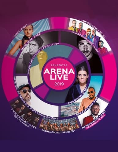 CONCERTOS GRATUITOS ARENA LIVE 2019 DO CASINO LISBOA