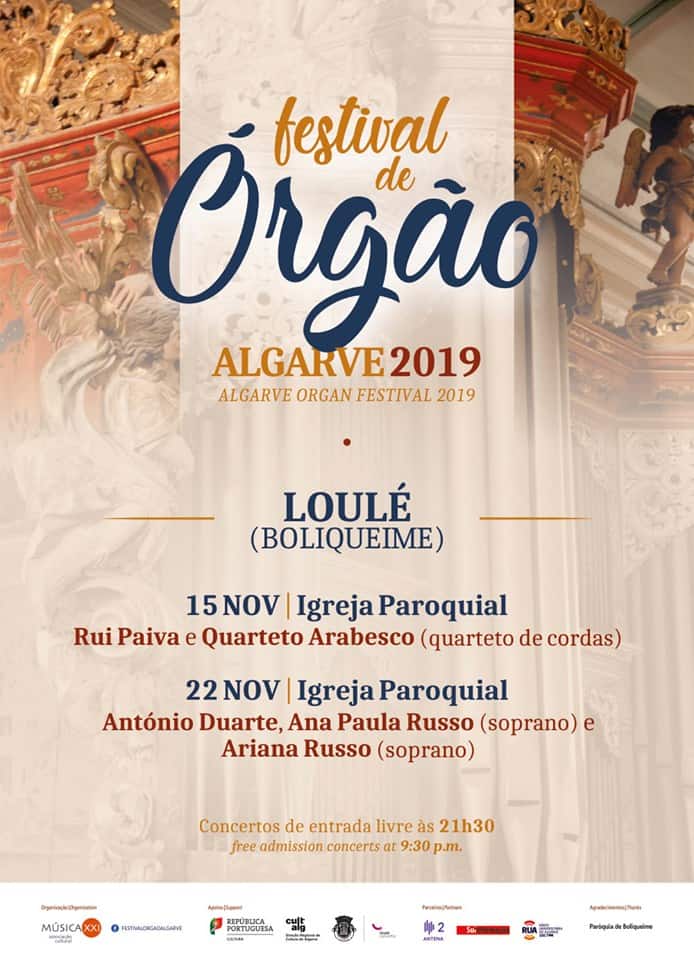 FESTIVAL DE ÓRGÃO ALGARVE 2019 – BOLIQUEIME