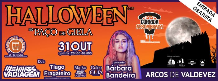 HALLOWEEN NO PAÇO DE GIELA 2018 | ARCOS DE VALDEVEZ - Arcos de Valdevez volta a assinalar a noite mais assustadora do ano no Paço de Giela! Vampiros, bruxas, figuras assustadoras e muita emoção vão percorrer este belíssimo Monumento Nacional.