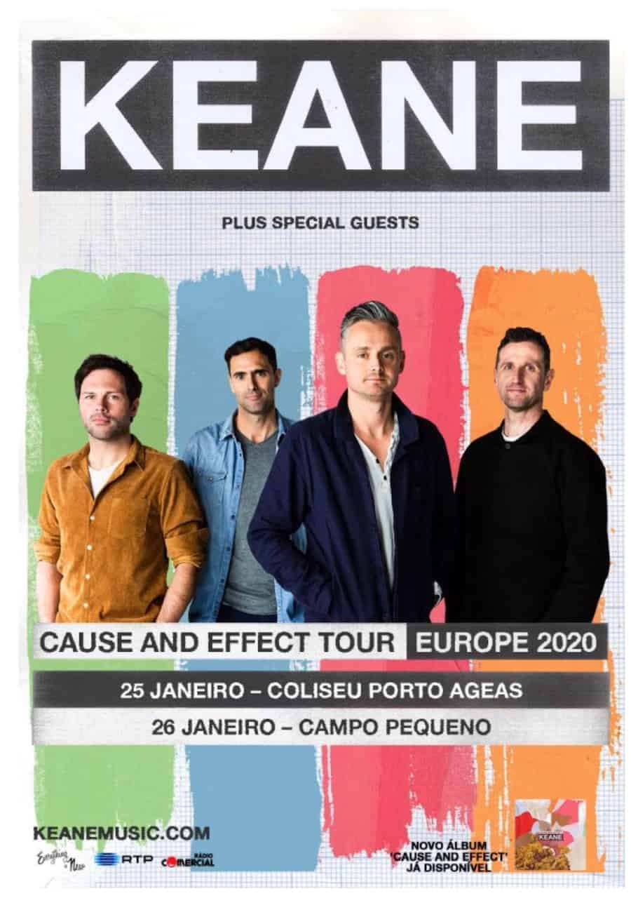 KEANE – CAUSE AND EFFECT TOUR – EUROPE 2020 | CAMPO PEQUENO