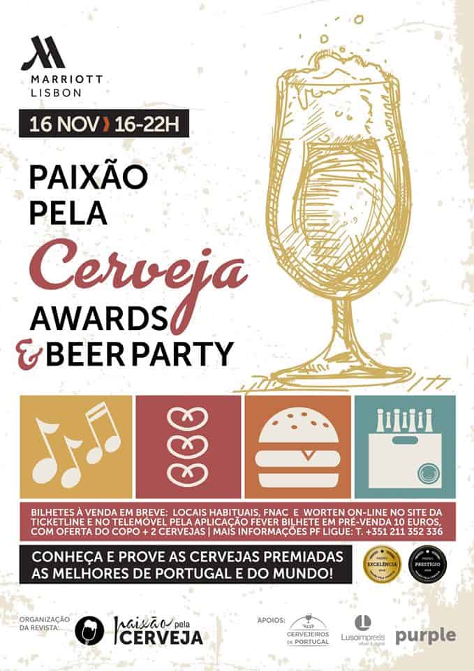 PAIXÃO PELA CERVEJA AWARDS & BEER PARTY 2019 - Após dois anos de edições, a revista Paixão Pela Cerveja está a preparar o primeiro evento temático.