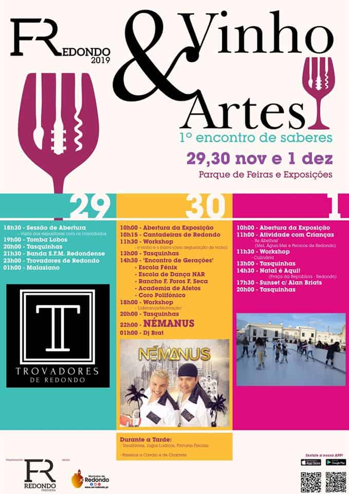VINHO & ARTES – 1º ENCONTRO DE SABERES | REDONDO
