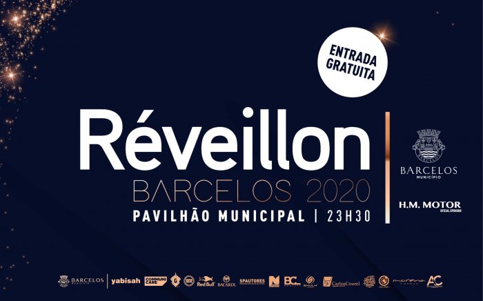 PASSAGEM DE ANO REVEILLON BARCELOS 2019-2020 - A Câmara Municipal de Barcelos, promove a Passagem de Ano Réveillon Barcelos 2019-2020, no Pavilhão Municipal local, no dia 31 de Dezembro, sendo o Largo da Porta Nova palco de um espetáculo musical e de fogo de artifício no dia 31 de dezembro.