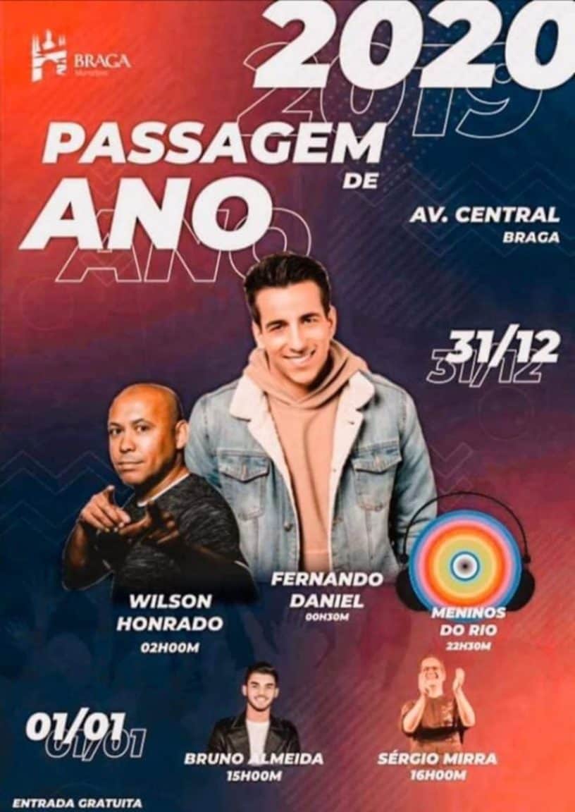 BRAGA – FESTA DE PASSAGEM DE ANO 2019-2020