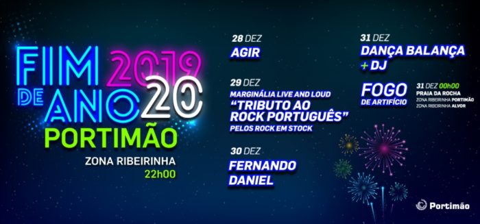 PASSAGEM DE ANO DE 4 DIAS EM PORTIMÃO 2019-2020 - A passagem de ano em Portimão, é uma fantástica festa que dura 4 dias! A despedida a 2019 e a saudação ao novo ano é assinalada na cidade, com muita música e animação, e com o tradicional fogo de artifício, que darão as boas vindas a 2020.