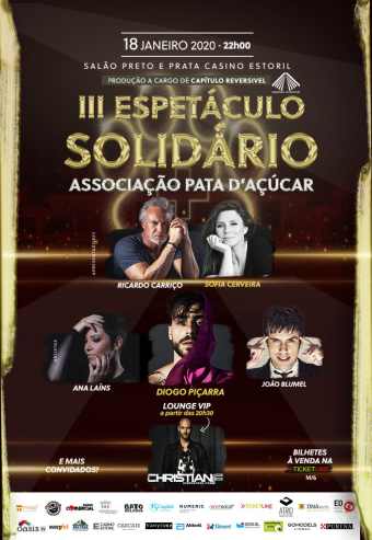 ESPECTÁCULO SOLIDÁRIO ASSOCIAÇÃO PATA DE AÇÚCAR | CASINO ESTORIL