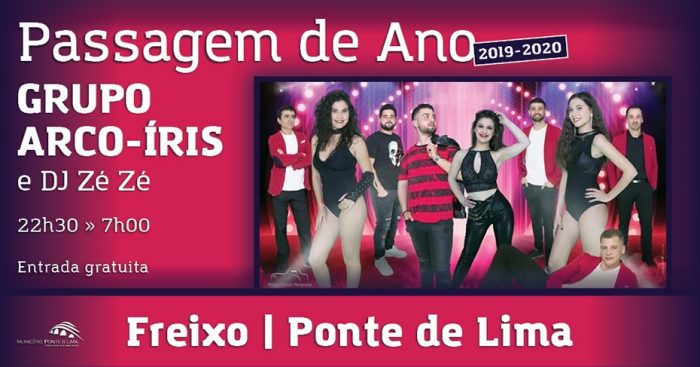 PONTE DE LIMA - PASSAGEM DE ANO 2019-2020 - Ponte de Lima festeja a entrada do novo Ano, com festa, música e muita animação! Com entrada livre para esta celebração