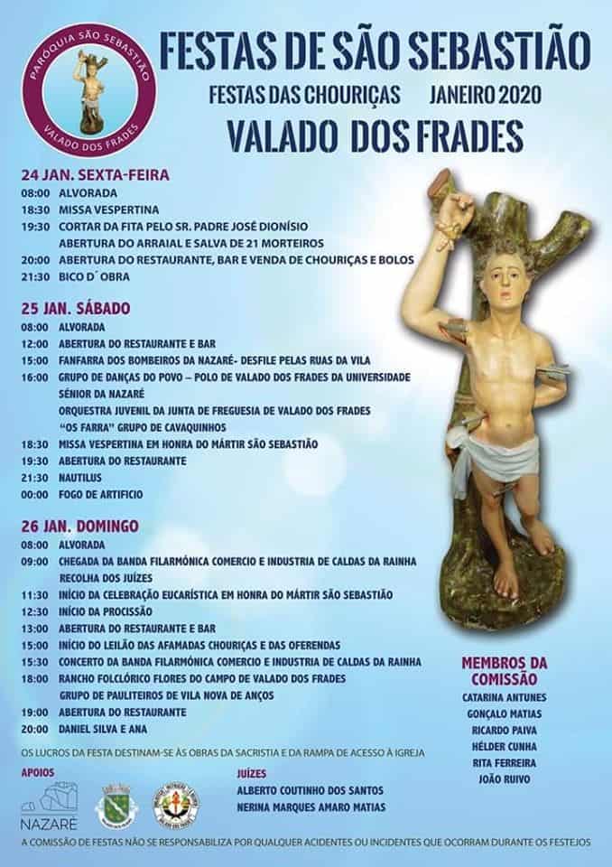 FESTAS DE SÃO SEBASTIÃO – FESTA DAS CHOURIÇAS 2020