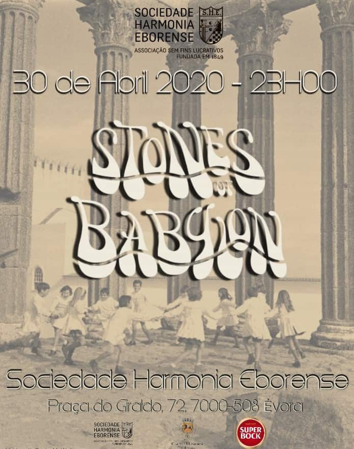 STONES OF BABYLON NA SOCIEDADE HARMONIA EBORENSE